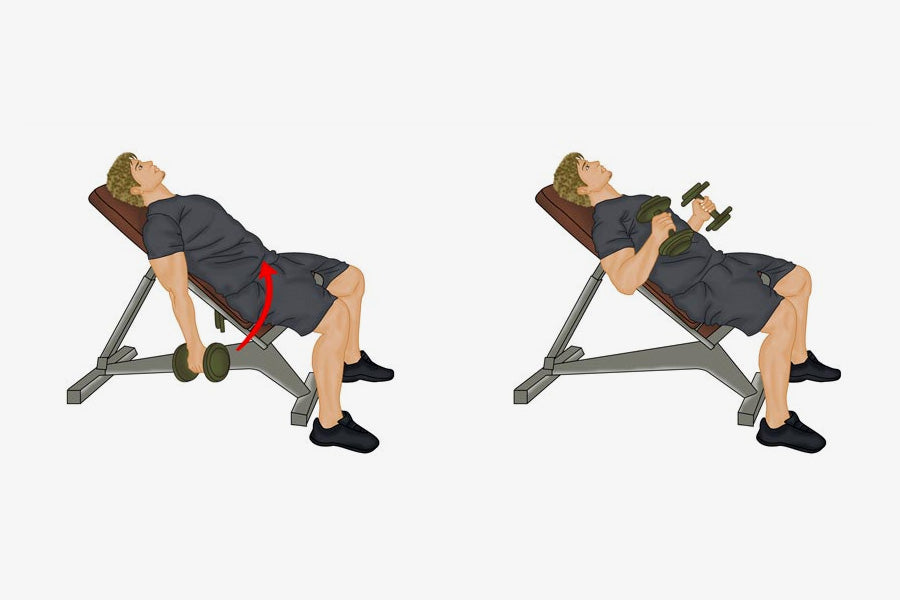Incline Dumbbell Curl