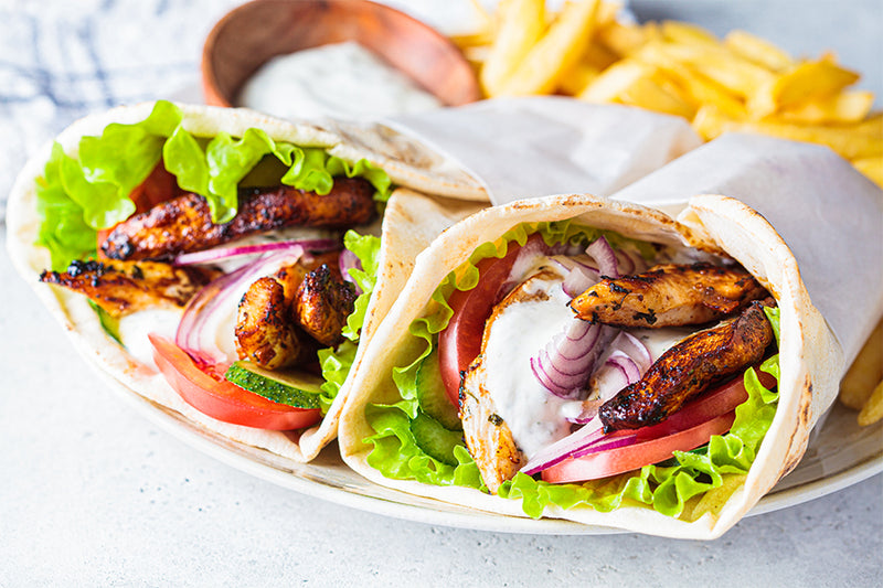 Grilled Chicken Gyros With High-Protein