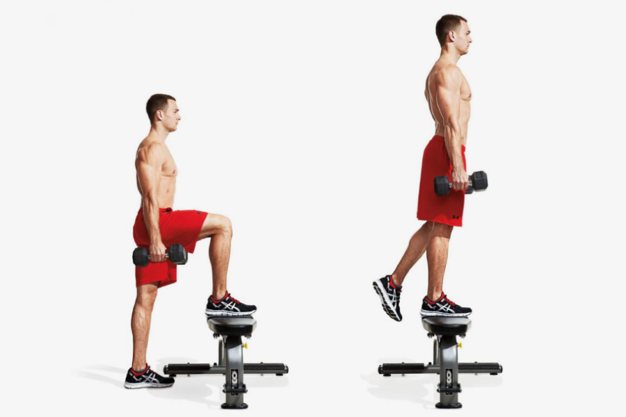 Dumbbell Step Ups To Strength Movement For The Lower Body