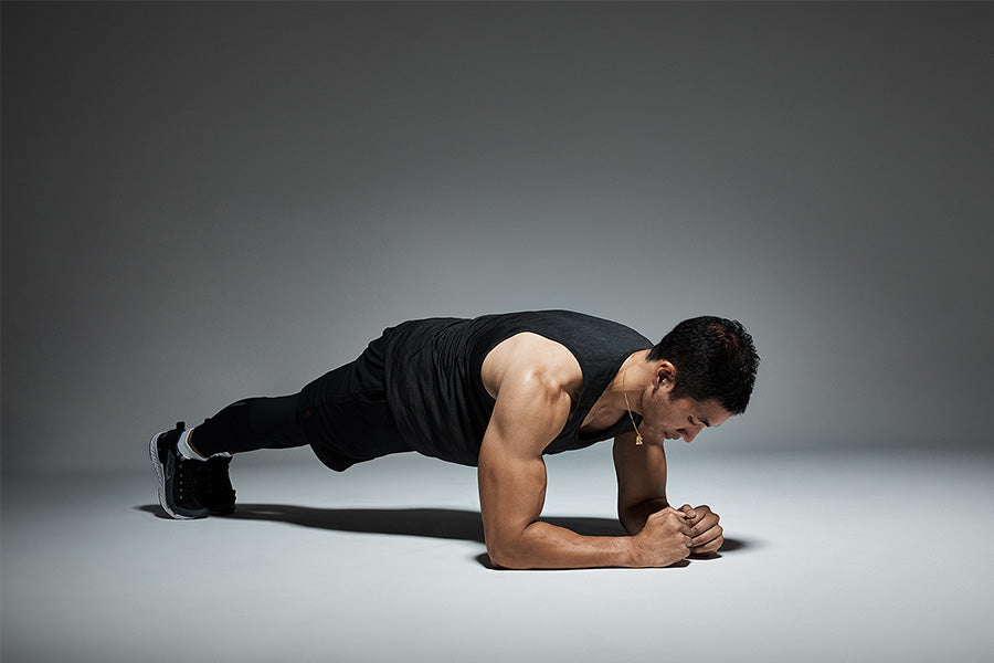 High Plank to Push Up