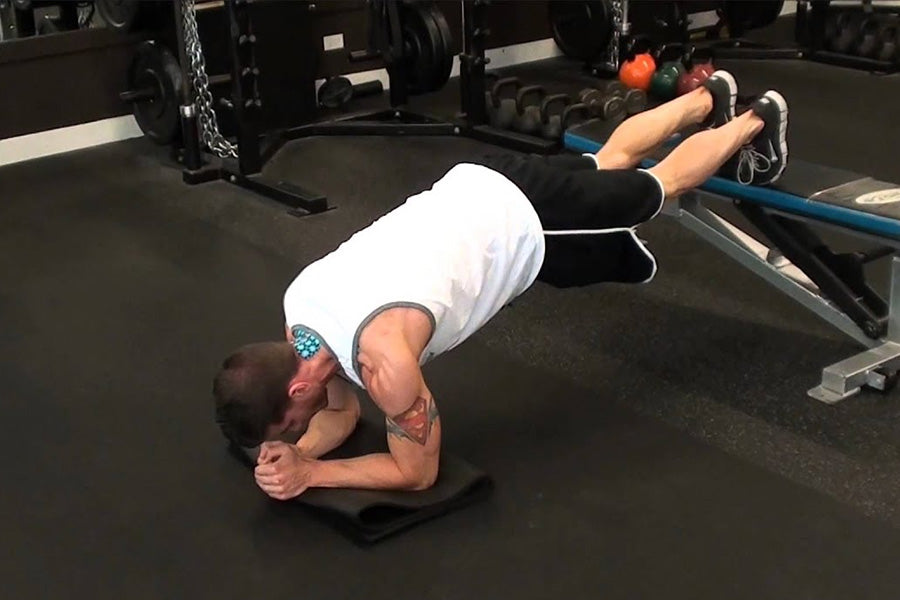 Plank With Feet on Bench