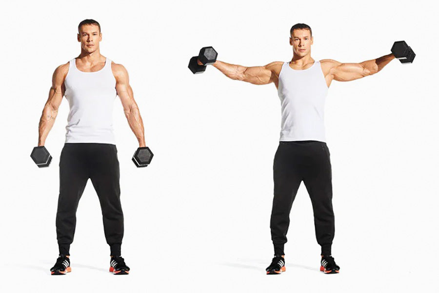 How To Training Dumbbell Exercise In The Side Lateral Raise