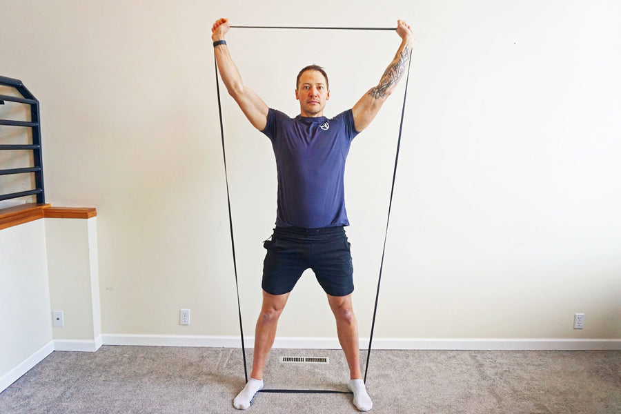 Gain Sky-High Strength With the Resistance Band Overhead Press