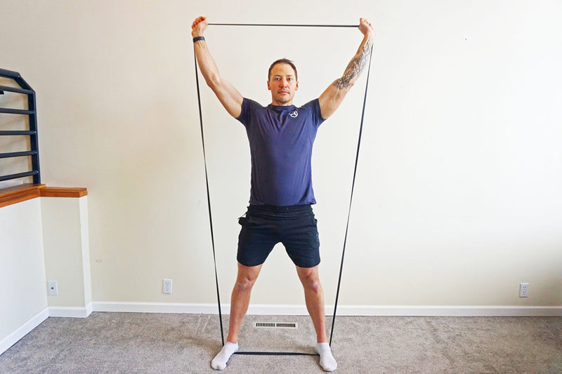 Gain Sky-High Strength With the Resistance Band Overhead Press