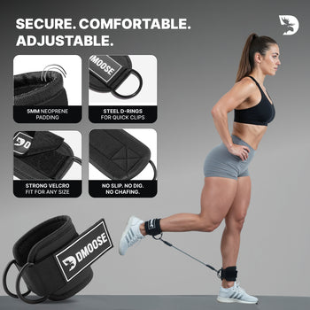 DMoose Ankle Straps & Resistance Bands Set