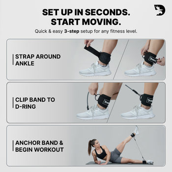 DMoose Ankle Straps & Resistance Bands Set