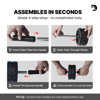 Dual-Wheel Ab Roller