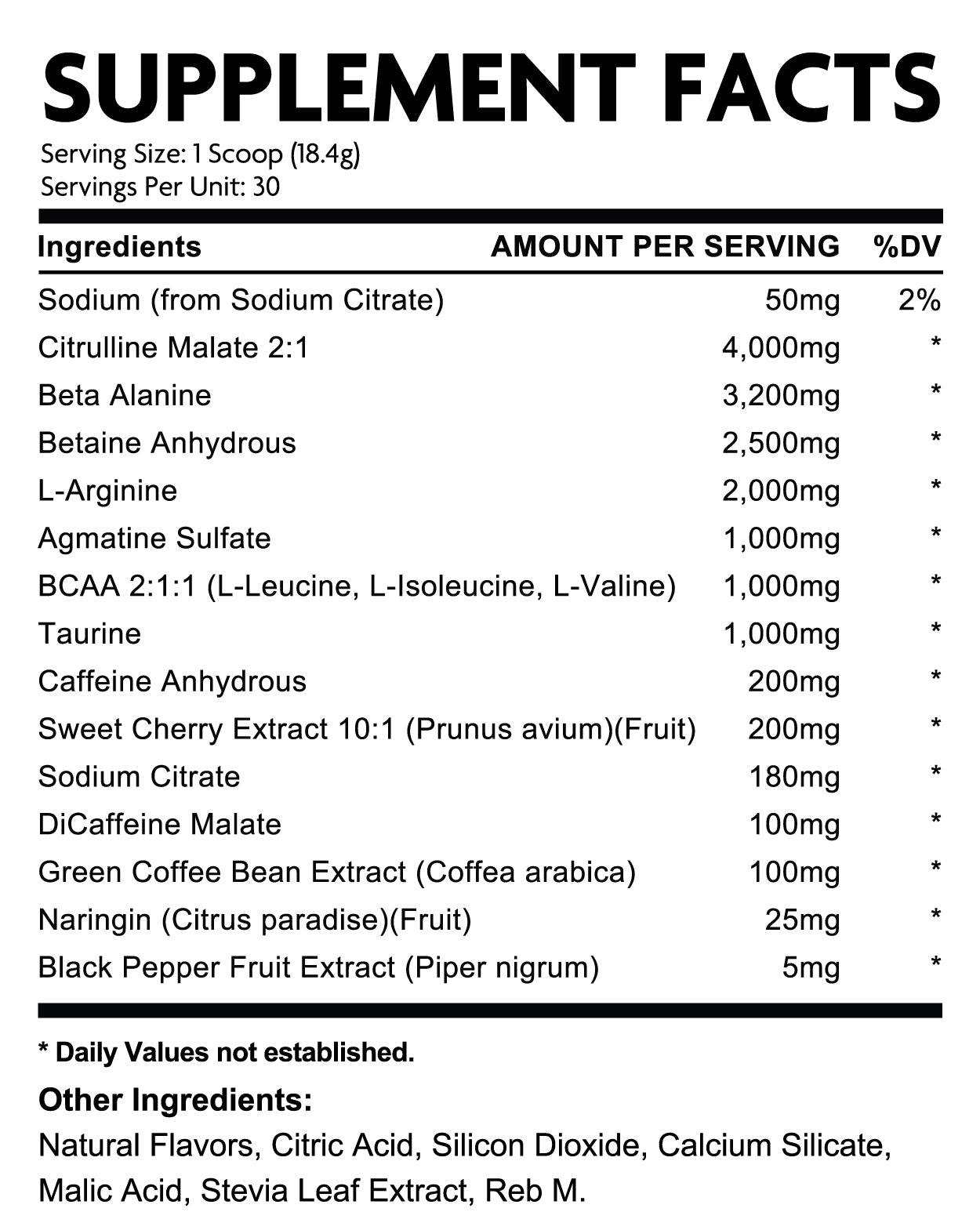 Supplement Facts