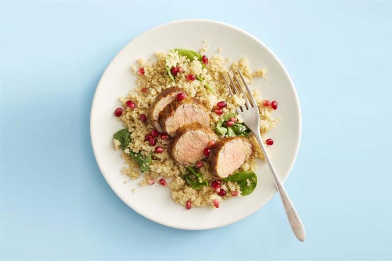 High-Protein Sweet Dijon Pork and Quinoa Recipe