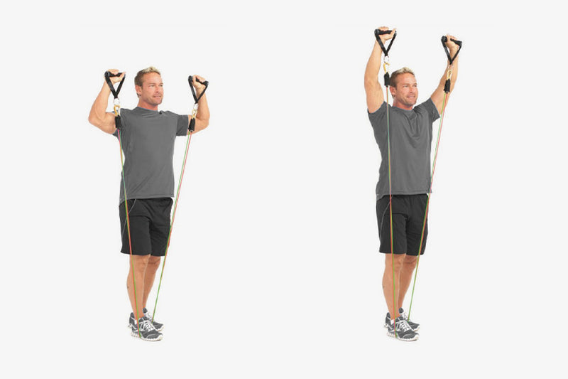 Standing Band Shoulder Press