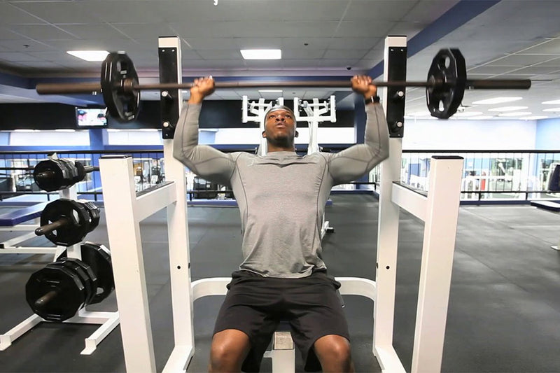 Seated Barbell Press