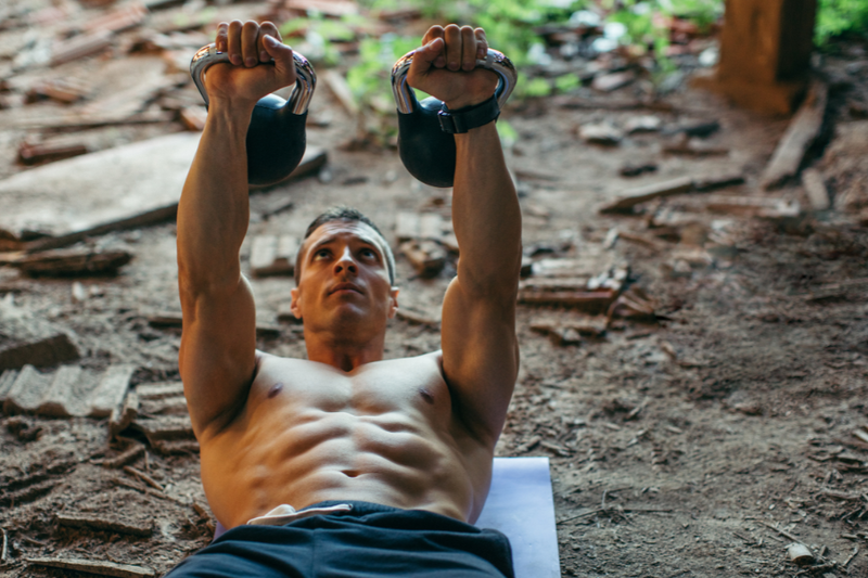 Kettlebell Ab Pullover Crunch