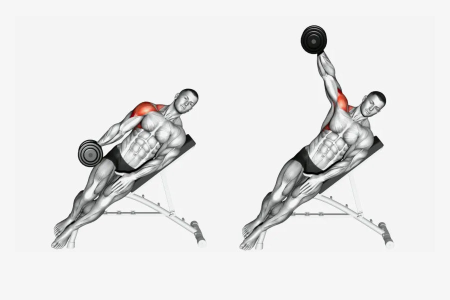 Incline Dumbbell Side Lateral Raise