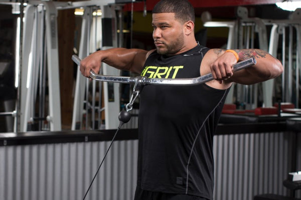 Wide Grip Cable Upright Row