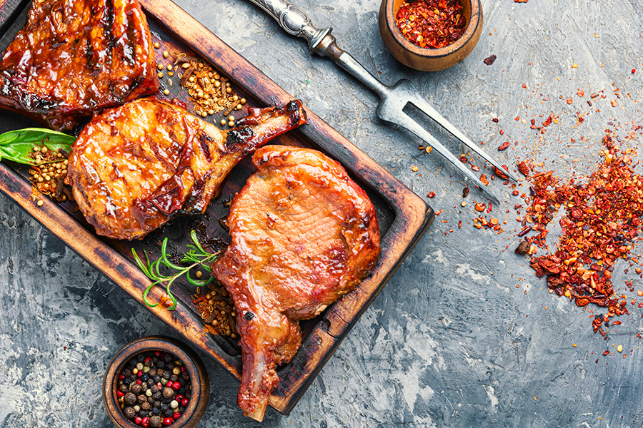 Low-Carb Grilled Bone-In Pork Chops Recipe - The Perfect Dinner