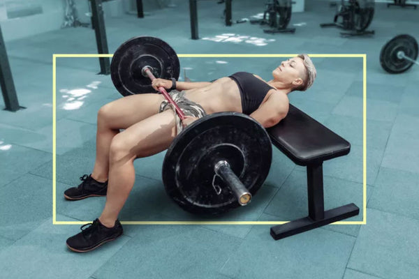 barbell glute bridge