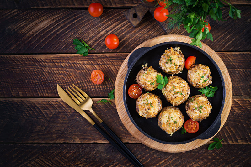 Low-Calorie Stuffed Mushrooms Recipe