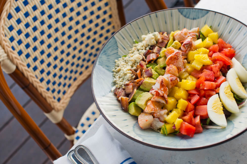 Low-Calorie, High-Protein Vegetarian BBQ Cobb Salad Recipe