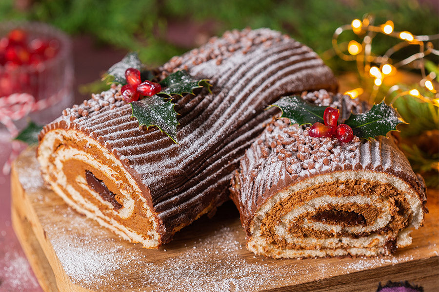 Protein Chocolate Yule Log