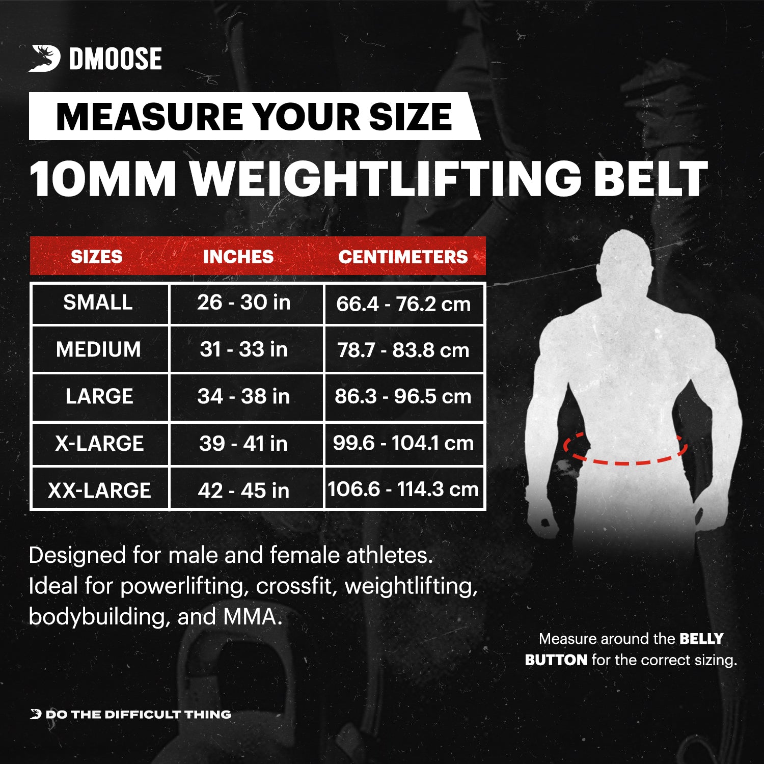 DMoose 10mm Leather Weightlifting Belt – Lift Heavier Safely