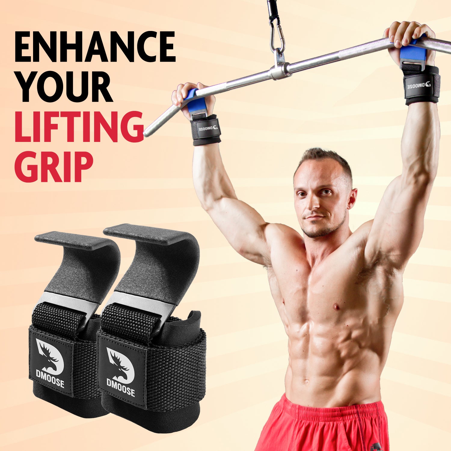 Elevate Your Weightlifting Experience with DMoose Lifting Hooks!