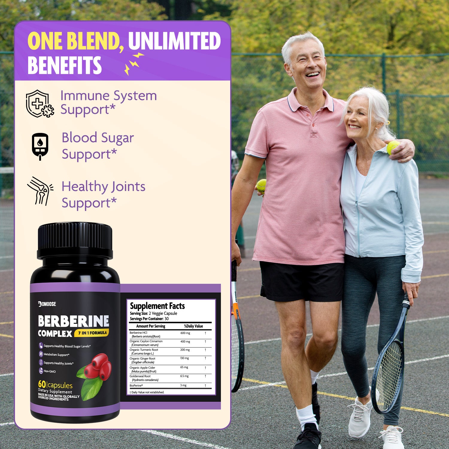 Berberine Complex – Complete Health Support, 600mg per Serving