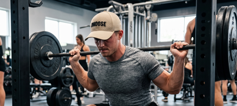 DMoose Embroidered Performance Cap - Four-Way Stretch for Unrestricted Movement