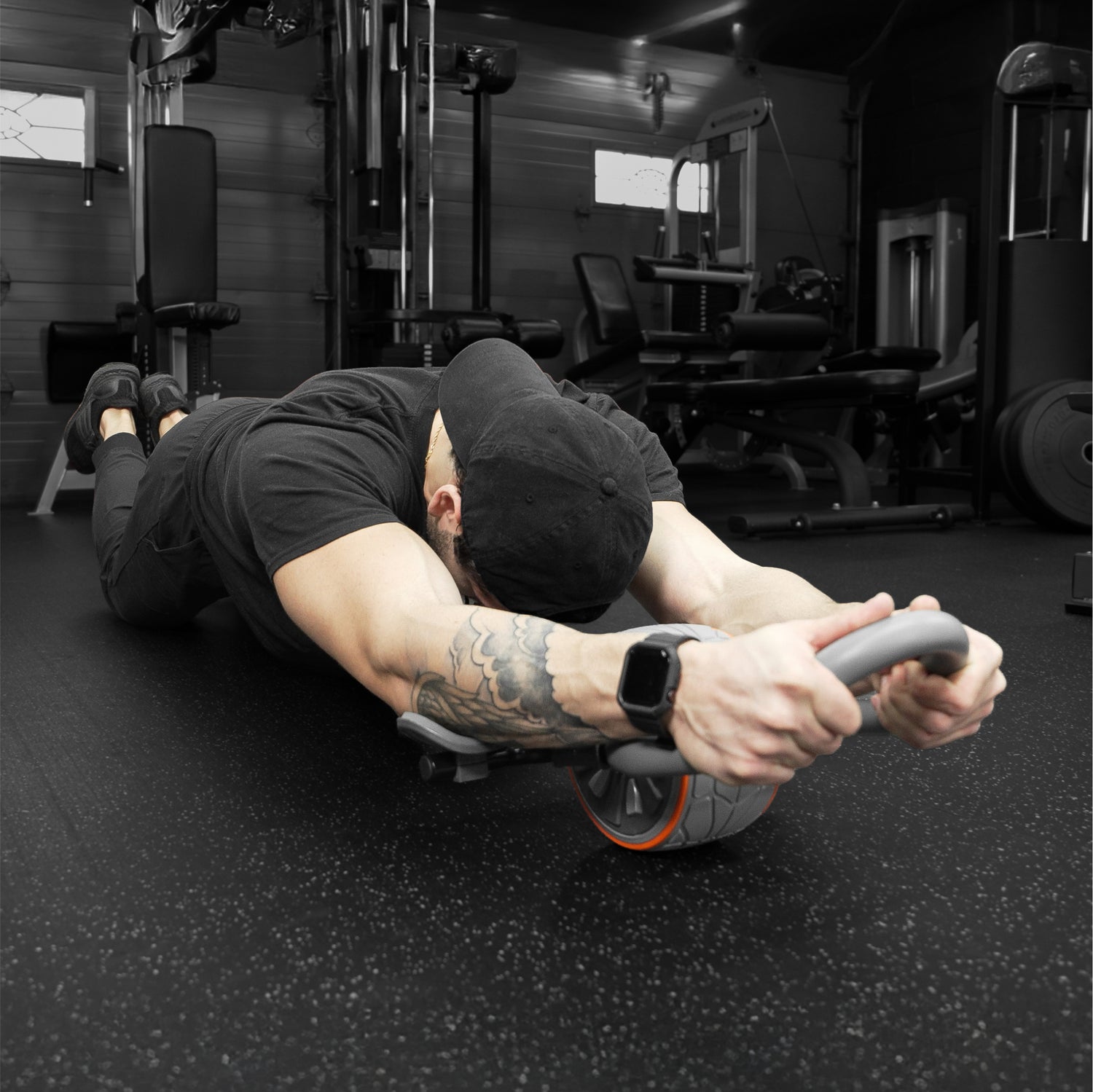 DMoose Ab Roller – Ergonomic Core Trainer with Elbow Support