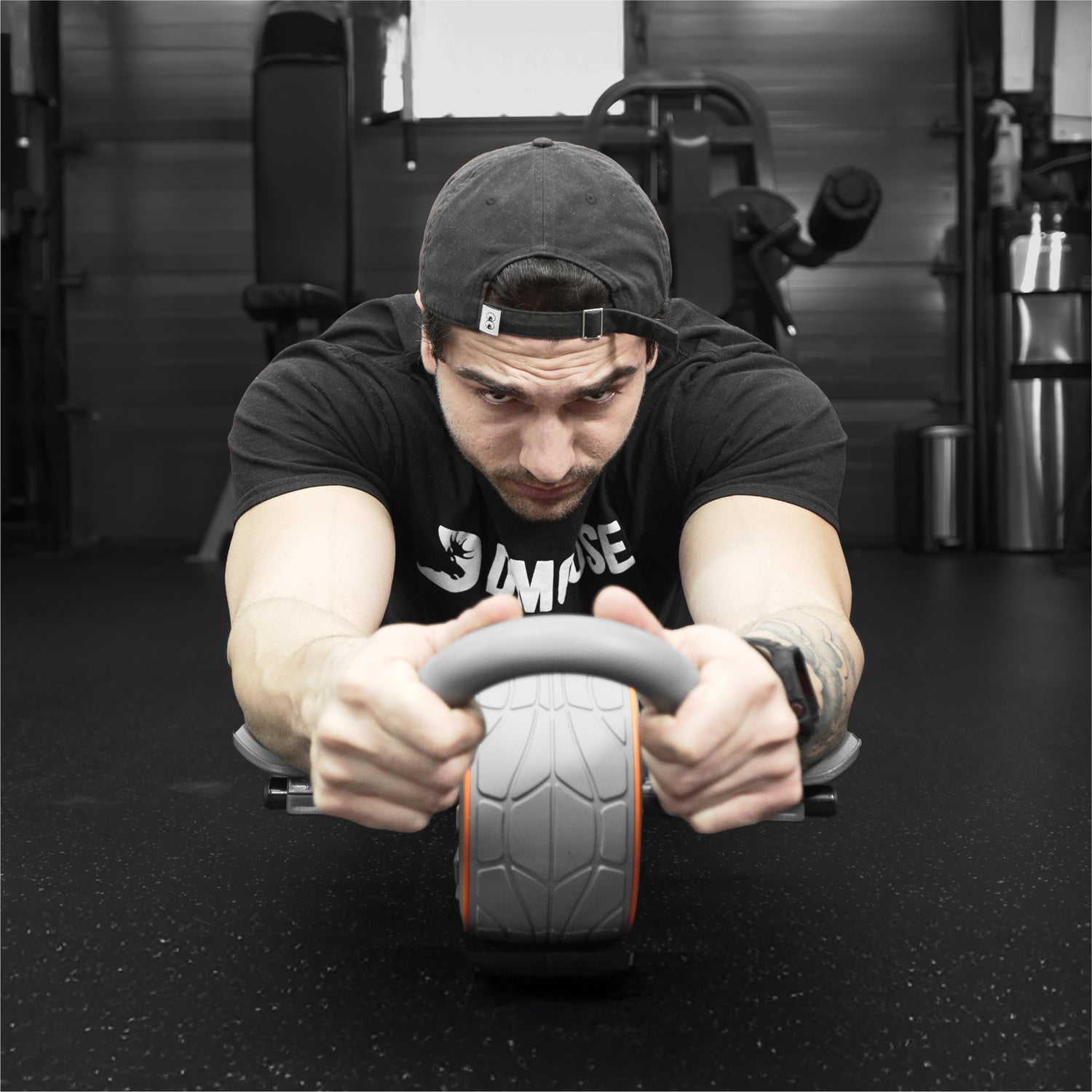 DMoose Ab Roller – Ergonomic Core Trainer with Elbow Support