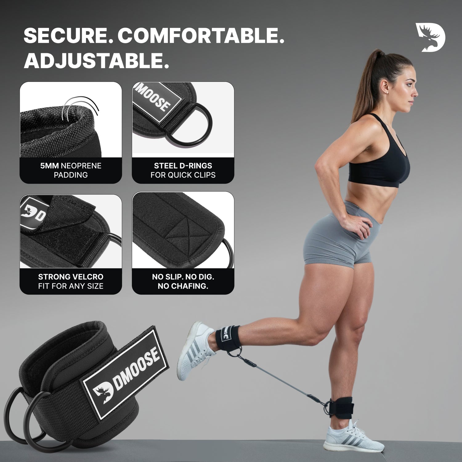 DMoose Ankle Straps & Resistance Bands Set