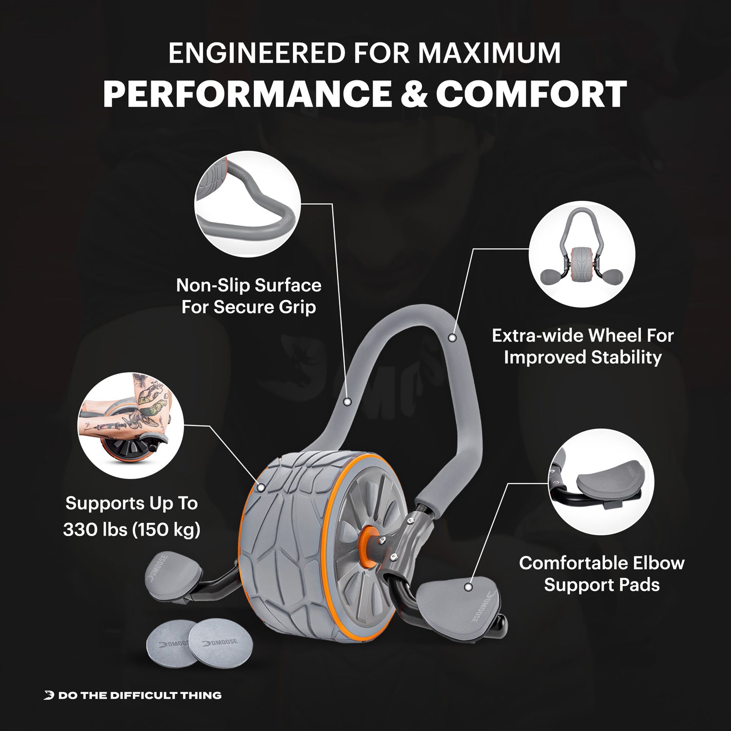 Ab Roller Wheel for Abdominal Muscle Training - Breezbox Sporting