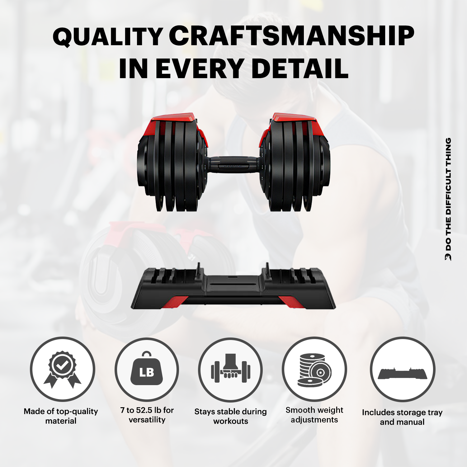 52.5 lb adjustable deals dumbbell