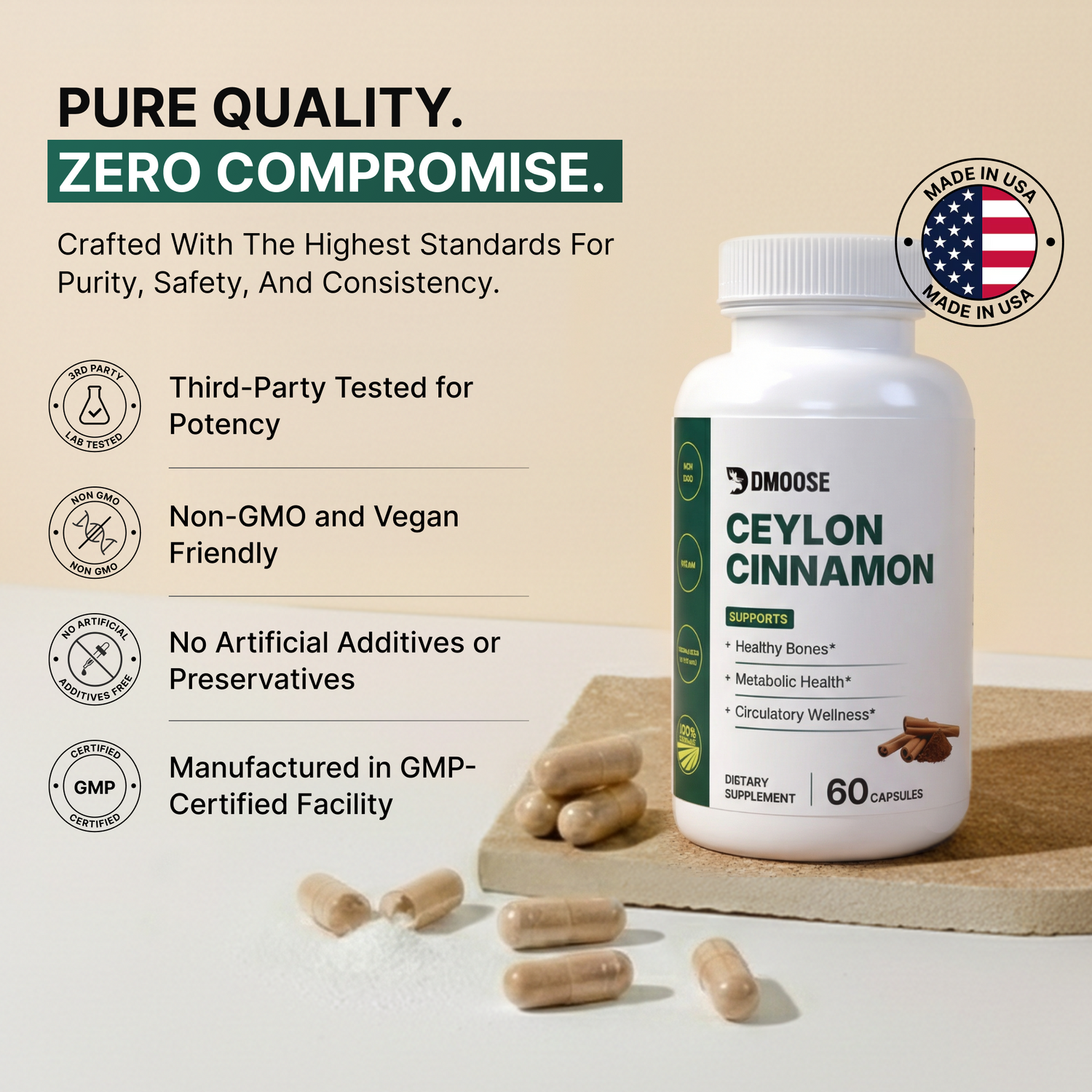 Ceylon Cinnamon Organic Wellness Support