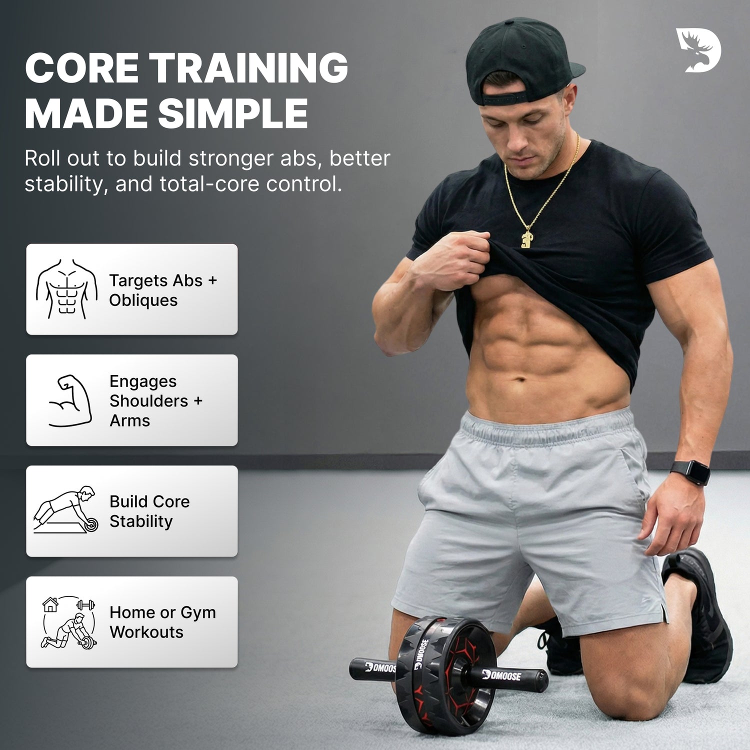 Dual-Wheel Ab Roller