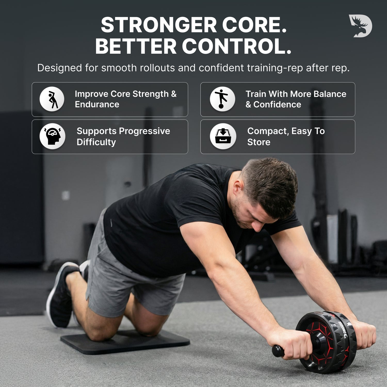 Dual-Wheel Ab Roller