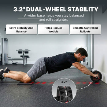 Dual-Wheel Ab Roller