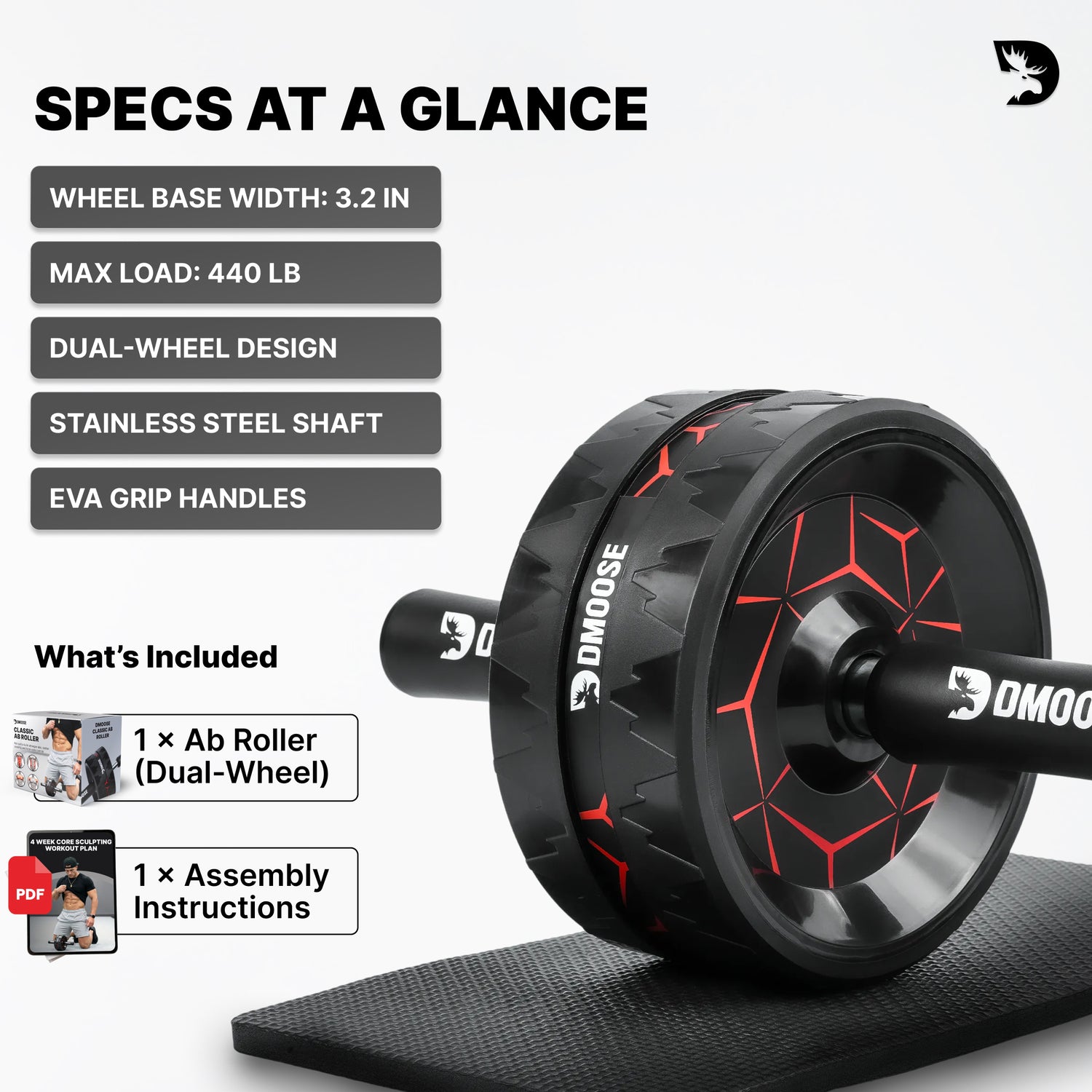 Dual-Wheel Ab Roller