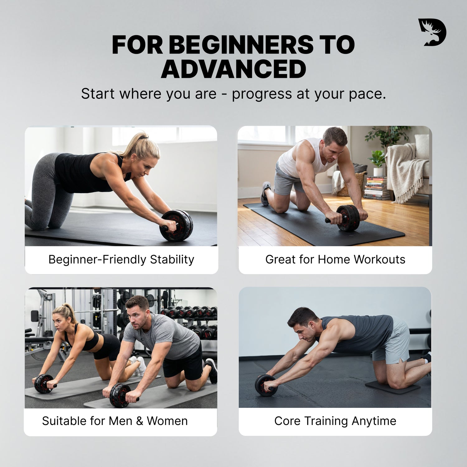 Dual-Wheel Ab Roller