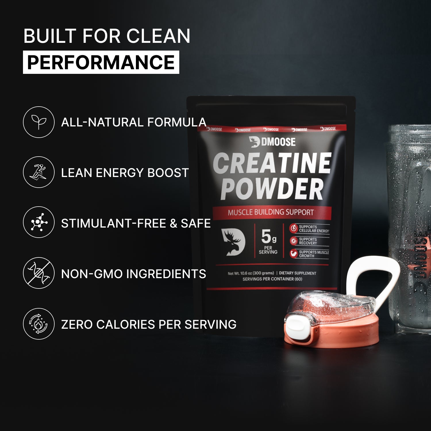 DMoose Creatine Monohydrate Powder