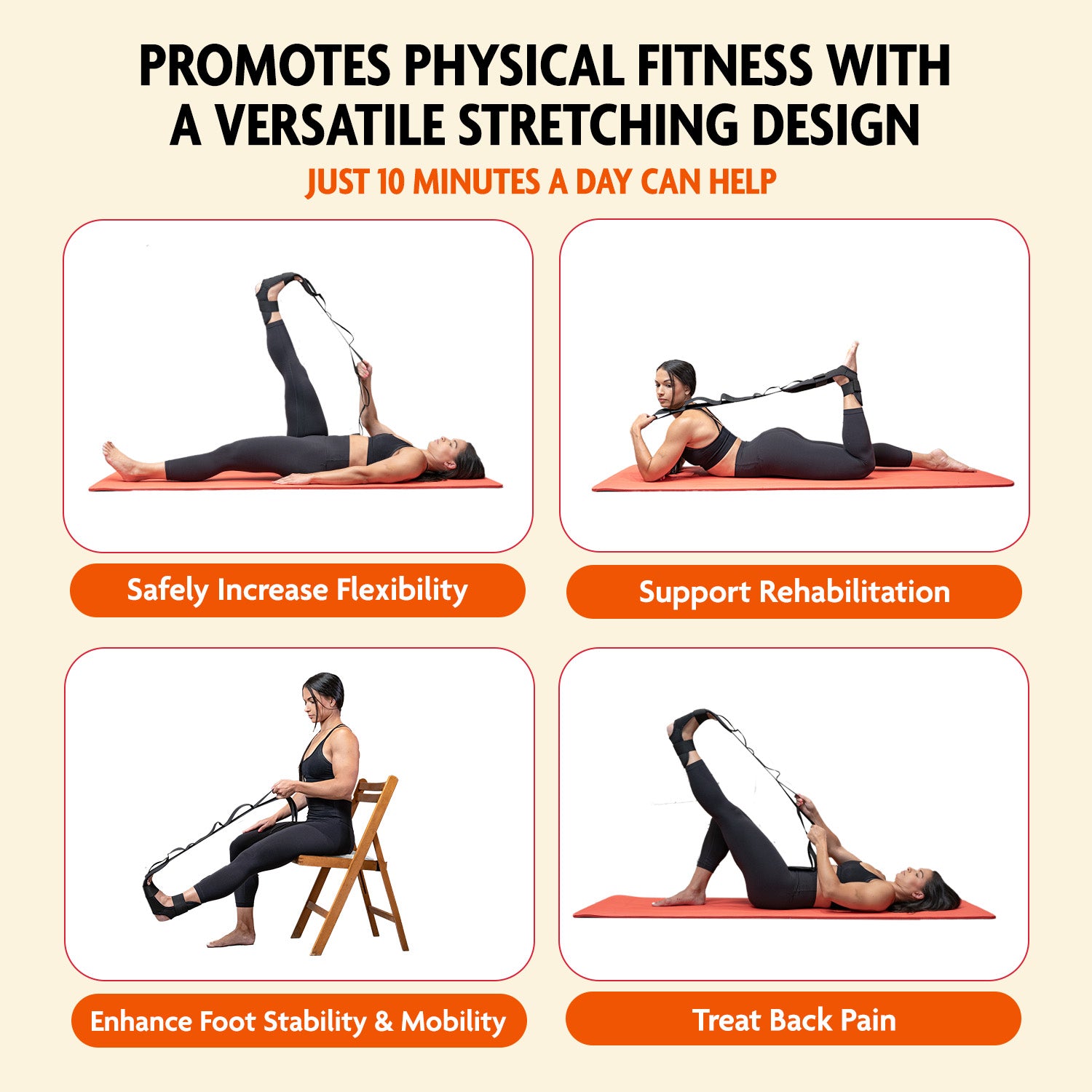 DMoose Foot & Leg Stretcher: Gain Full Mobility & Flexibility