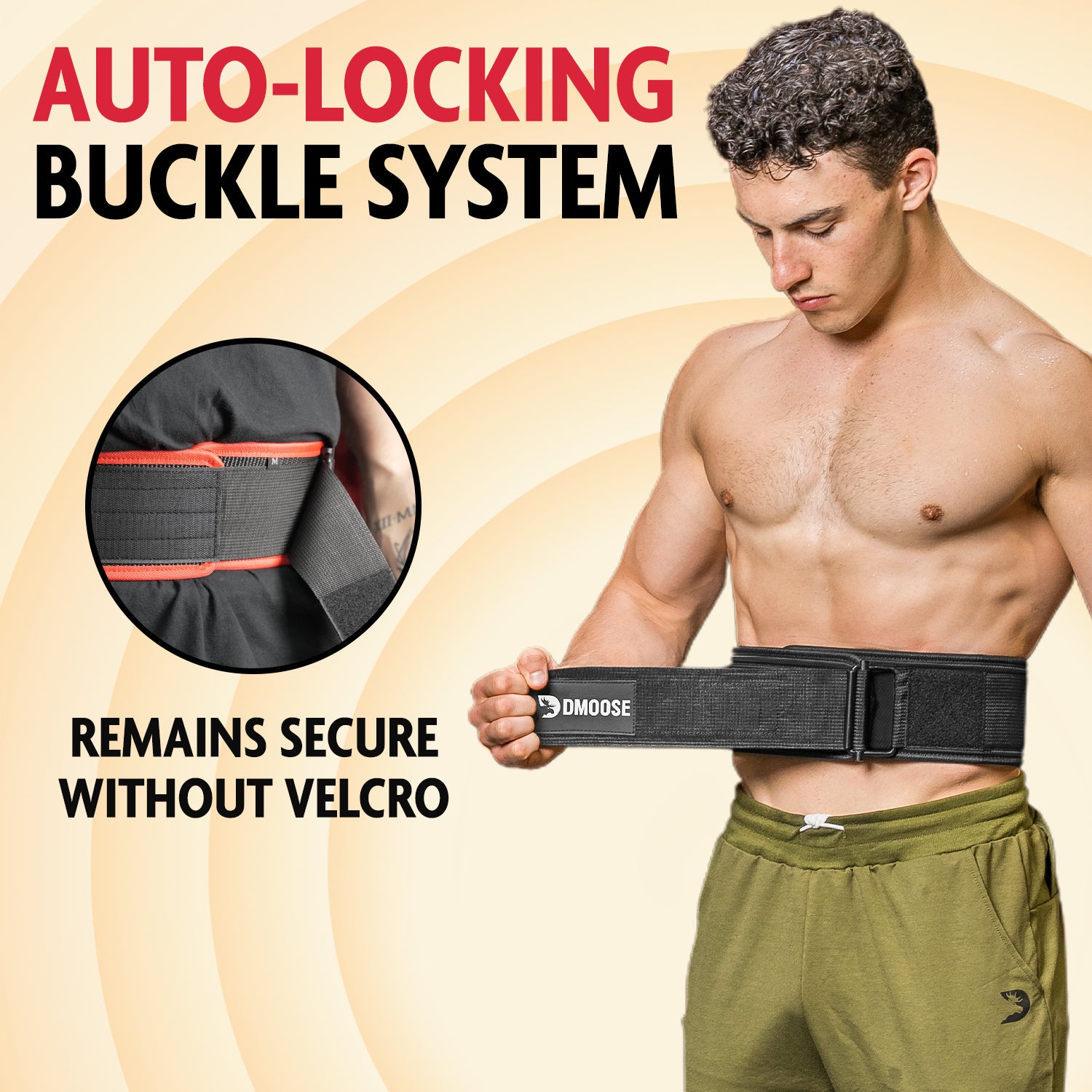 Experience the DMoose Nylon Weightlifting Belt - Lightweight & Durable