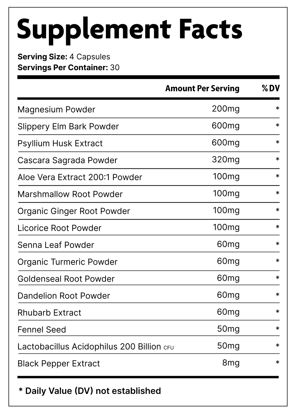 Supplement Facts