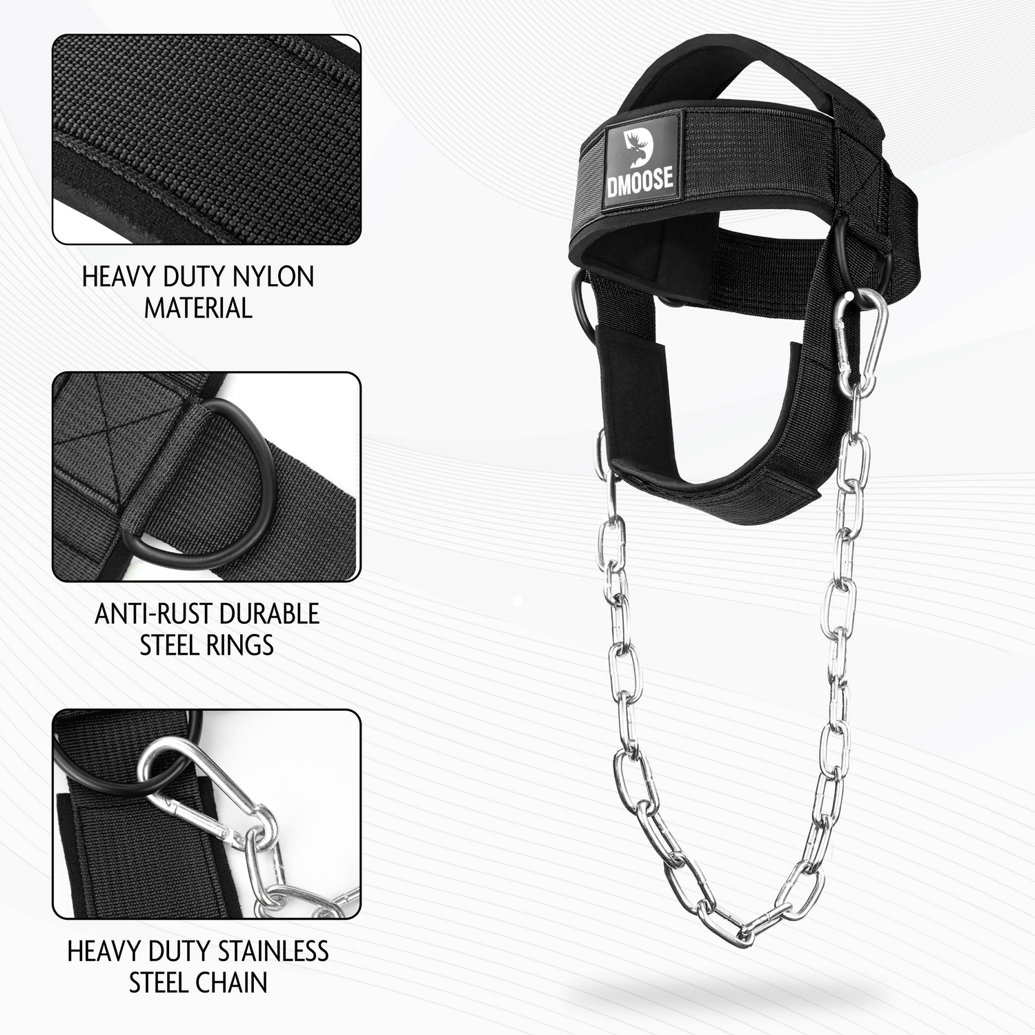 DMoose Neck Head Harness Build Neck Strength Stability