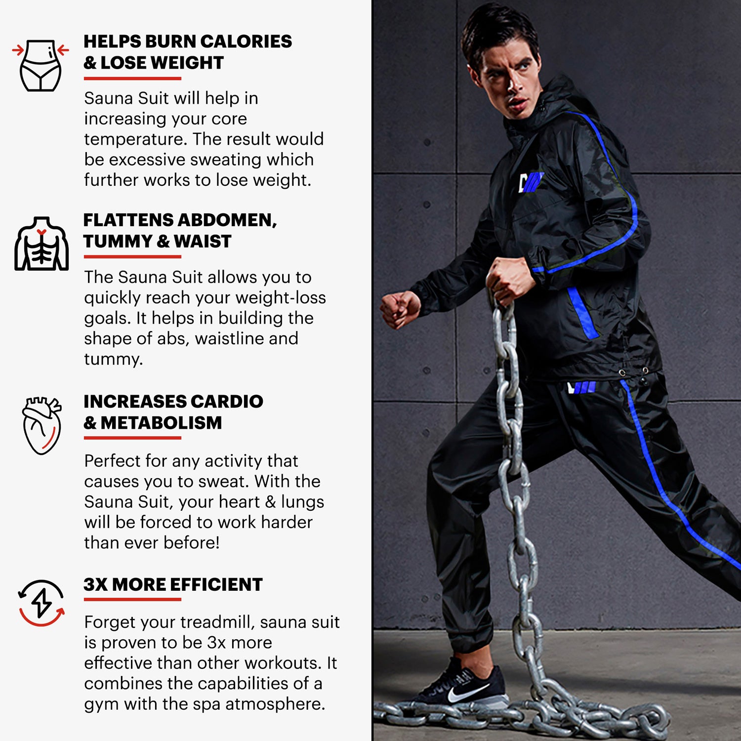 Sauna Suit for Weight Loss - Hot Suit for Workout