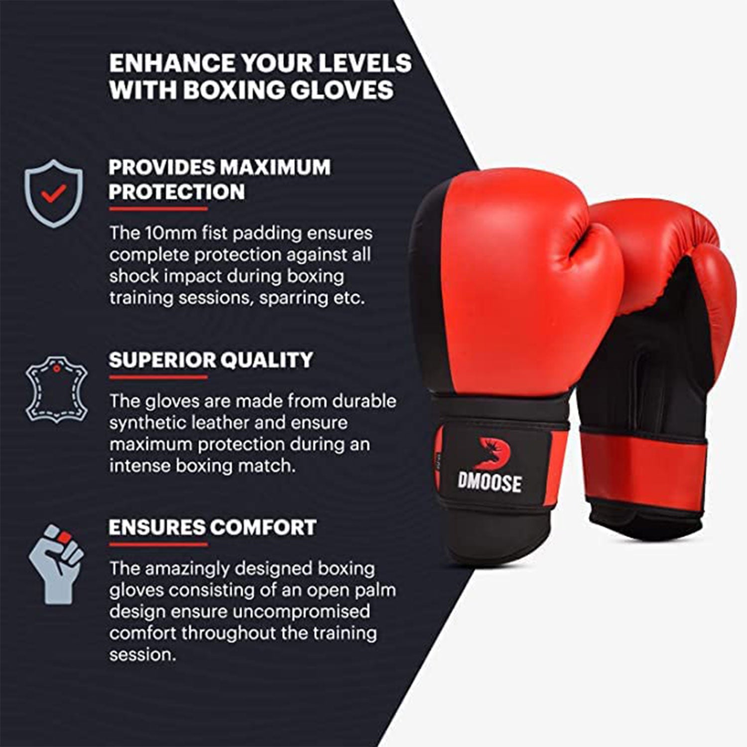 MMA Punching & Boxing Gloves For Combat Trainings